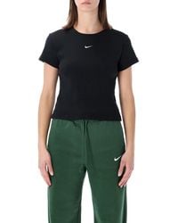 Nike - Ribbed Short Sleeve T-Shirt - Lyst