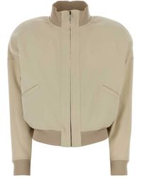 Gucci - Écru Poplin Zip Jacket - Lyst