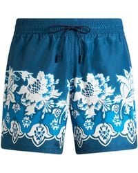 Etro - Polyester Swim-Trunk Roma - Lyst