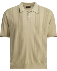 Beams Plus - Cotton Textured Knit Button-Down Polo Shirt - Lyst