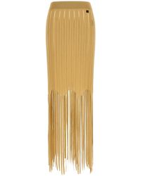 Balmain - Fringed Skirt - Lyst