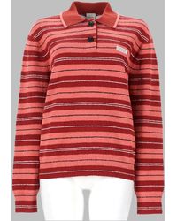 Paul Smith - Striped Knit Polo Sweater - Lyst