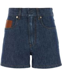 Fendi - Denim Shorts - Lyst