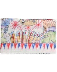 Faliero Sarti - Backgammon 130X135Cm Cotton And Cashmere Scarf - Lyst