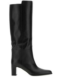 Jimmy Choo - Caly Leather Heel Boots - Lyst
