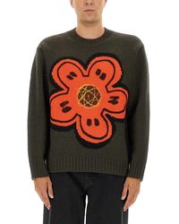 KENZO - Sweater With "Boke Flower" - Lyst