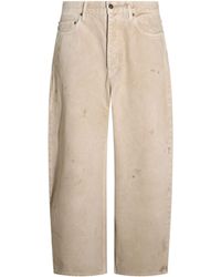 Balenciaga - Distressed-Effect Wide-Leg Jeans - Lyst