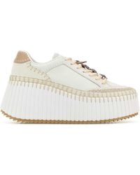Chloé - Leather Nama Sneakers - Lyst