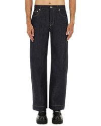 McQueen - Wide Leg Jeans - Lyst
