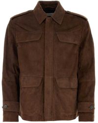 Ferragamo - Salvatore Suede Jacket - Lyst