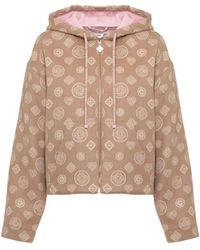 CASABLANCA - Monogrammed Wool Hoodie - Lyst