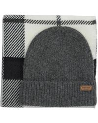 Barbour - "Pendle" Beanie And "Blair" Scarf Set - Lyst