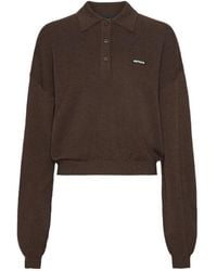 ROTATE BIRGER CHRISTENSEN - Cropped Logo Polo Shirt Modal - Lyst