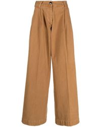 Gabriele Pasini - Wide Leg Cotton Trousers - Lyst