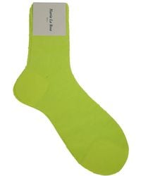 Maria La Rosa - One Ribbed Laminated Socks - Lyst