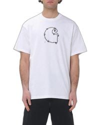 Carhartt - Short Sleeves "Barbwire C" Organic Cotton T-Shirt - Lyst