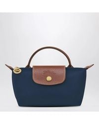 Longchamp - Le Pliage Original Pebble Clutch Bag Marine - Lyst