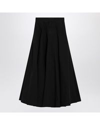 Balenciaga - Cotton Ripstop Godet Maxi Skirt - Lyst