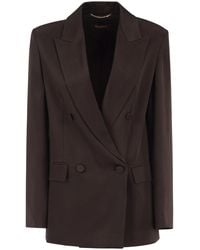 Max Mara - Maxmara Studio Msearca – Double-Breasted Blazer - Lyst
