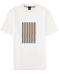 BOSS - T-Shirt "C-Thompson" Con Logo - Lyst