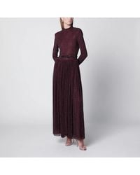 Self-Portrait - Long Dress With Rhinestones - Lyst