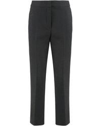 Peserico - High-Waisted Trousers With A Crease - Lyst
