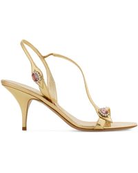 Ferragamo - Laminated Leather Sandals - Lyst