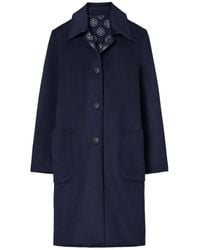 Tory Burch - Reversible Wool Coat - Lyst
