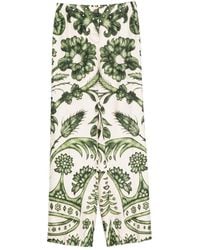 F.R.S For Restless Sleepers - Printed Silk Trousers - Lyst