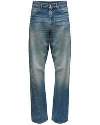 MM6 by Maison Margiela - Cotton Denim Pants - Lyst