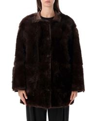 Urbancode - Midi Jacket Toscana Faux Fur Reversabel - Lyst