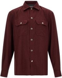 Brunello Cucinelli - Flannel Overshirt - Lyst