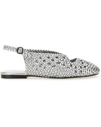 Hereu - Empuria Metallic Slingback Sandal - Lyst