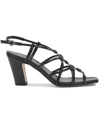 Aeyde - Acacia 75Mm Laminated Nappa Leather Cow Leather Heeled Sandals - Lyst