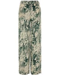 PT Torino - Printed Satin Lorenza Wide-Leg Pant - Lyst