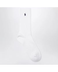 Polo Ralph Lauren - Cotton-Blend Logo Socks - Lyst