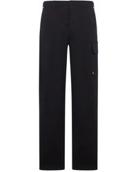 Fendi - Gabardine Cargo Trousers - Lyst