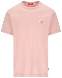 DIESEL - Graphic Print Cotton T-Shirt - Lyst