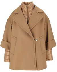 Fay - Wool And Cashmere Cape - Lyst