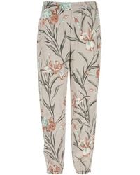 Saint Laurent - Printed Satin Pant - Lyst