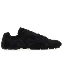 Prada - Suede And Mesh Montecarlo Re-Edition 2005 Sneakers - Lyst