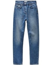 Versace - High Waist Straight Jeans - Lyst