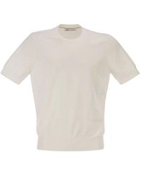 Brunello Cucinelli - Short-Sleeved Cotton Jersey - Lyst