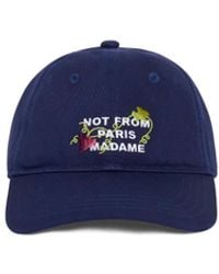 Drole de Monsieur - Vine Embroidered Slogan Cap - Lyst