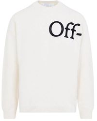 Off-White c/o Virgil Abloh - Bookish Shared Knit Crewneck - Lyst