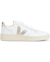 Veja - V-10 Leather Extra Sneakers - Lyst