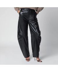 ROTATE BIRGER CHRISTENSEN - Lamb Leather Cargo Trousers - Lyst