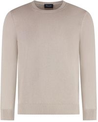 Drumohr - Cotton Crew-Neck Sweater - Lyst