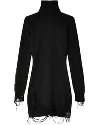MM6 by Maison Margiela - Cozy Blend Wool-Polyester Dress - Lyst