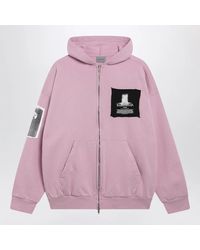 Balenciaga - Antique Cotton Jersey Zip-Up Hoodie - Lyst